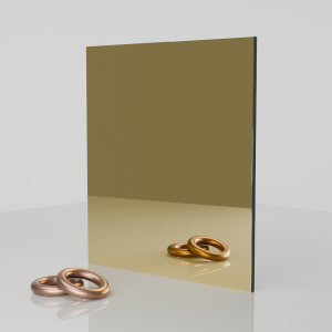 3mm Gold Mirror Aluminium Composite Cut To Size