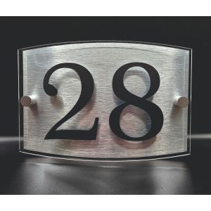 Modern House Number Sign