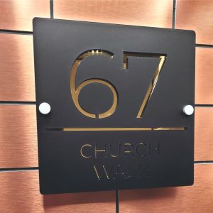 Contemporary House Sign