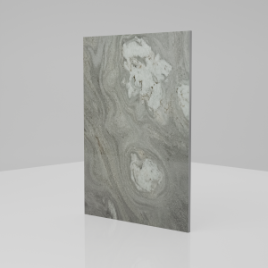 4mm Baran Grey Marble Gloss Aluminium - Cut to Size