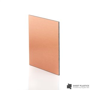 3mm Brushed Copper Aluminium Composite Sample 150 X 150mm