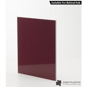3mm Burgundy Aluminium Composite Sample 150 X 150mm