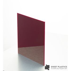 5mm Burgundy Acrylic Sample 150 X 150mm