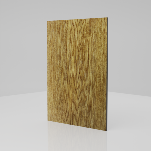 4mm Natural Oak Matt Aluminium