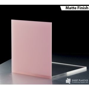 3mm Pink Frosted Acrylic Cut To Size