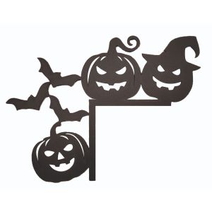Pumpkins & Bats Halloween Corner Door-Frame Decoration