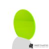 5mm Green Fluorescent Acrylic Disc Bespoke Size -