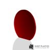 3mm Red Satin Acrylic Disc Bespoke Size -
