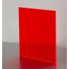 3mm Red Fluorescent Sheet Cut To Size