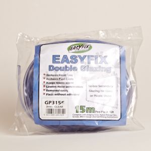4mm Easyfix Double Glazing Edging 15m kit - Clear