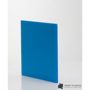 4mm Blue Fluted Polypropylene Sheet 1220 X 1200