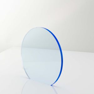 5mm Blue Fluorescent Acrylic Disc Bespoke Size -