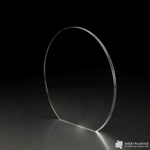 3mm Clear Acrylic Disc Bespoke Size -