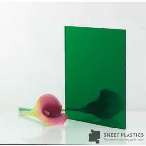 3MM GREEN ACRYLIC MIRROR CUT TO SIZE