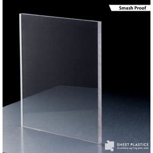 2mm Clear Polycarbonate Sample 150 X 150mm