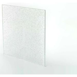 3mm Clear Sparkle Glitter Acrylic Sheet 150 X 150mm