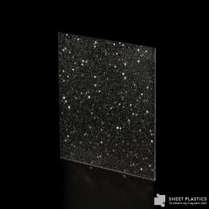 3mm Star Glitter Acrylic Sample 150mm x 150mm