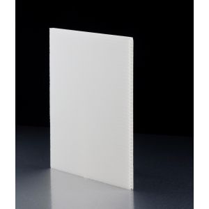 4mm White Fluted Polypropylene Sheet 1220 X 600